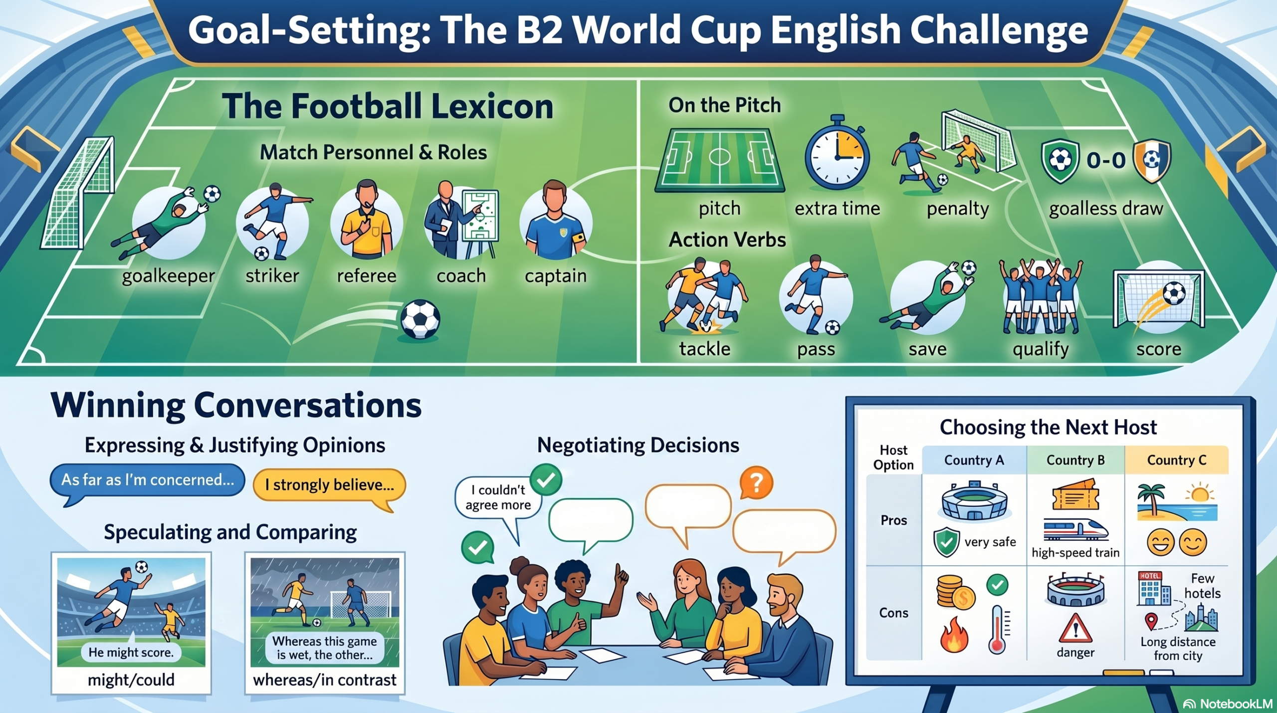 Cuando el fútbol se convierte en la mejor clase de inglés.